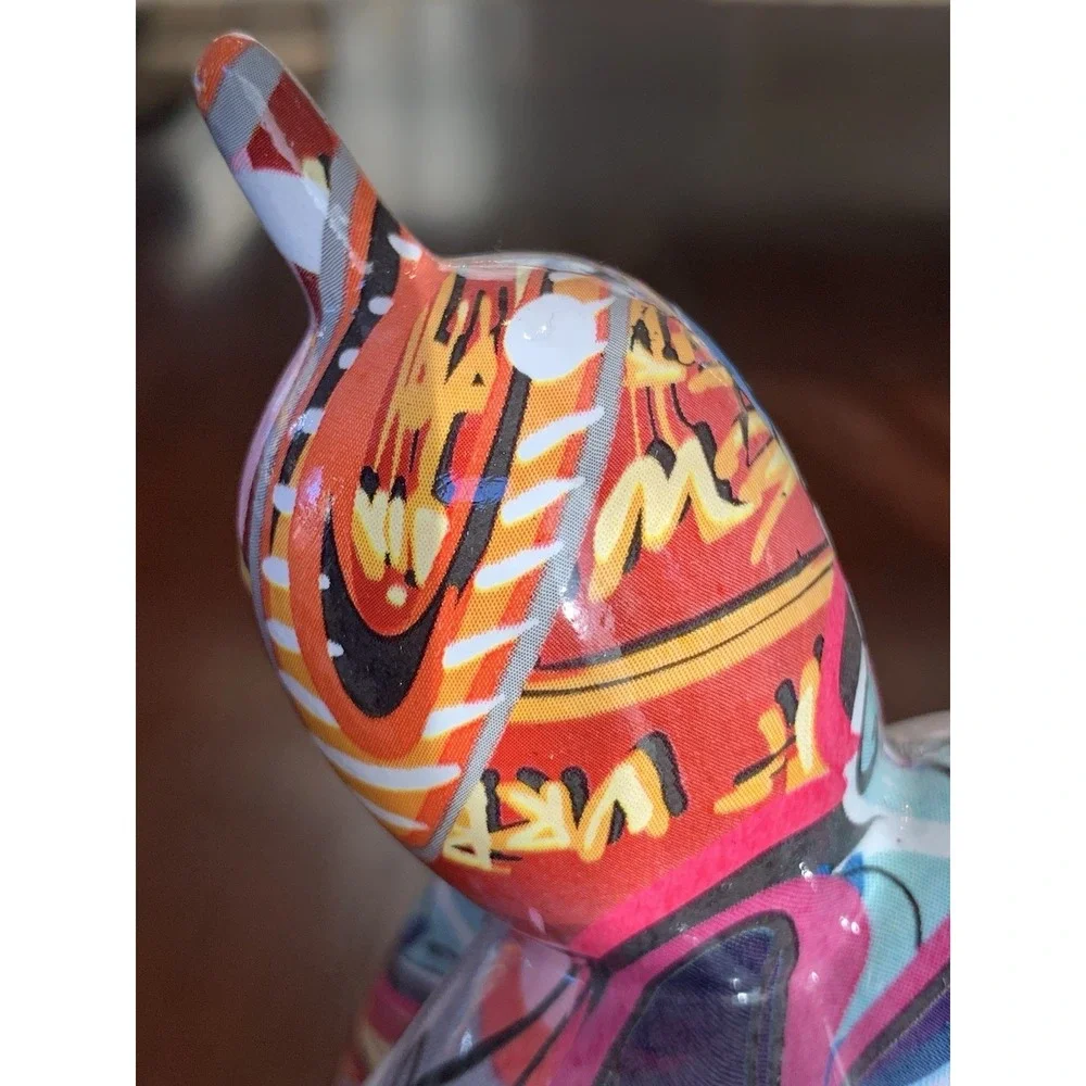 Graffiti Balloon Dog Statue - Modern Pop Art Sculpture, Multicolor Home‎ Deco